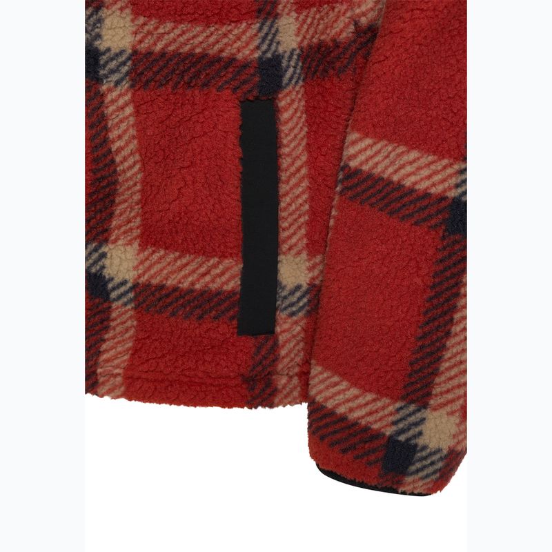 Мъжки потник Jack Wolfskin Fleece Sweatshirt Felslicht Check intense rust 9