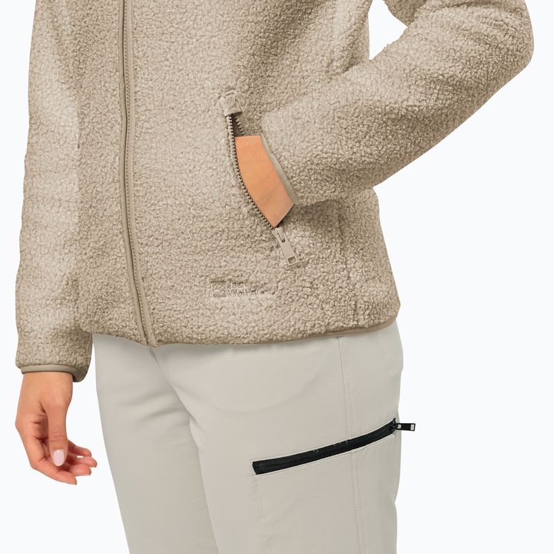 Дамски поларен суитшърт High Curl anis на Jack Wolfskin 3