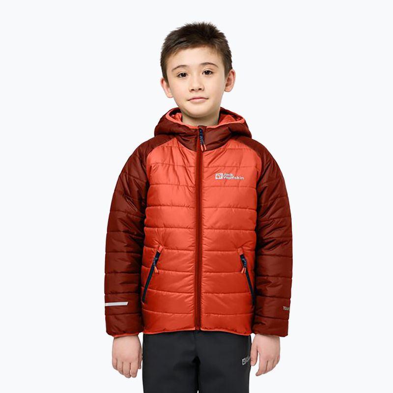 Детско пухено яке Zenon coral orange на Jack Wolfskin