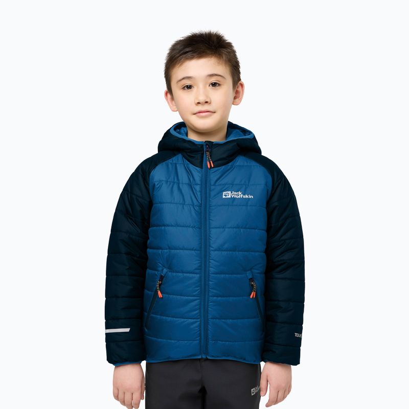 Детско пухено яке Zenon crisp cobalt на Jack Wolfskin
