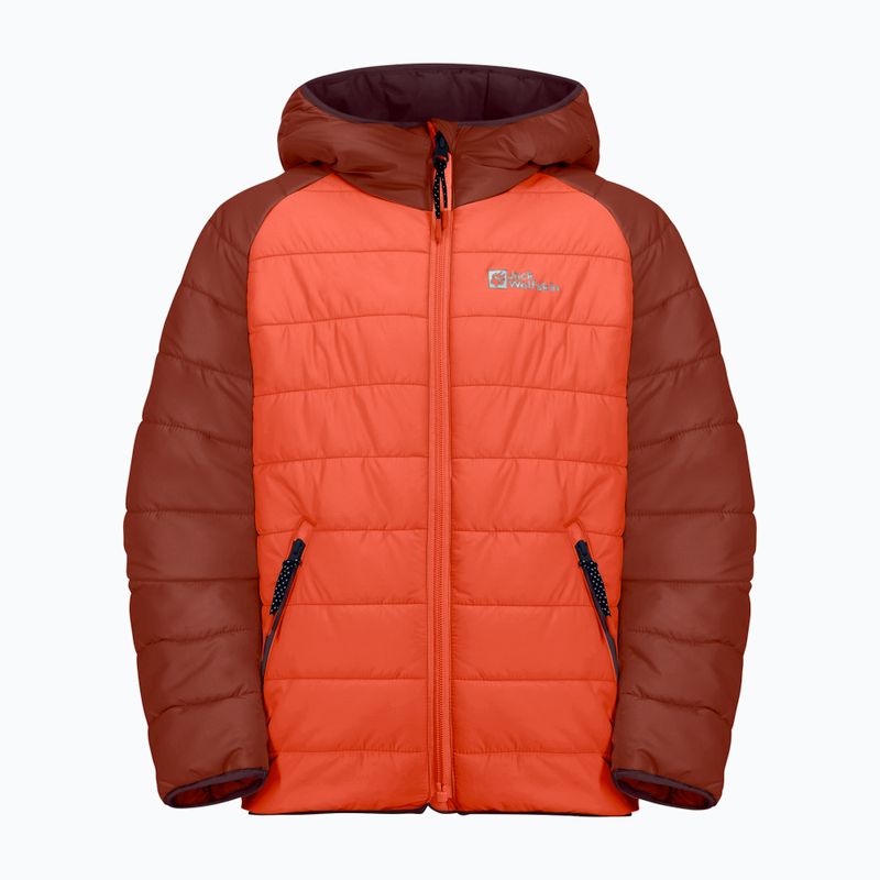 Детско пухено яке Zenon coral orange на Jack Wolfskin 4