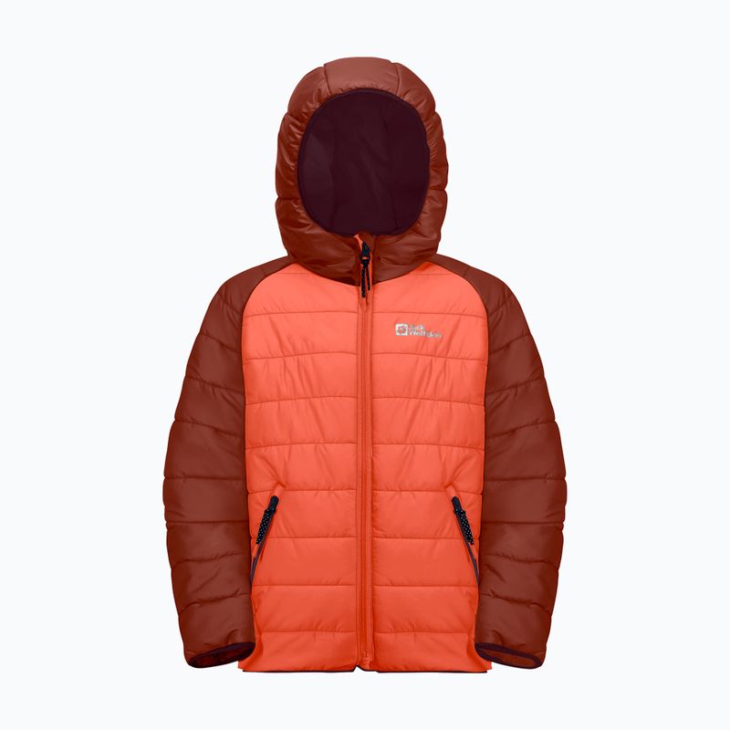 Детско пухено яке Zenon coral orange на Jack Wolfskin 5