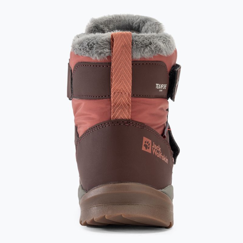 Детски ботуши Jack Wolfskin Polar Bear-B Texapore Mid Vc dark mahogany 6