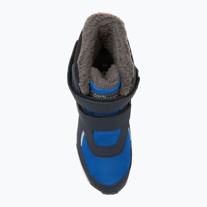 Детски ботуши за сняг Jack Wolfskin Woodland WT Texapore High VC crisp cobalt 5