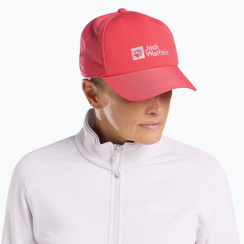 Бейзболна шапка Jack Wolfskin Cap sunset coral 2