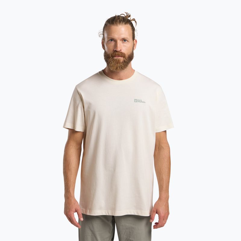 Мъжка тениска Jack Wolfskin Essential cotton white