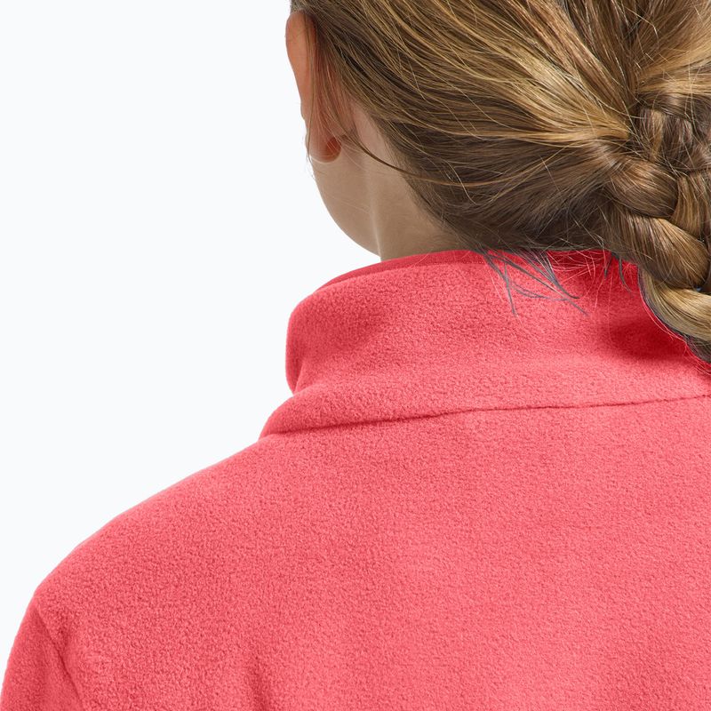Детски суитшърт от полар Jack Wolfskin Taunus sunset coral 17