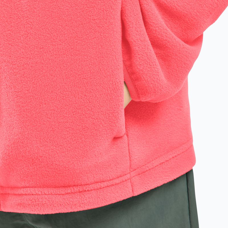 Детски суитшърт от полар Jack Wolfskin Taunus sunset coral 18