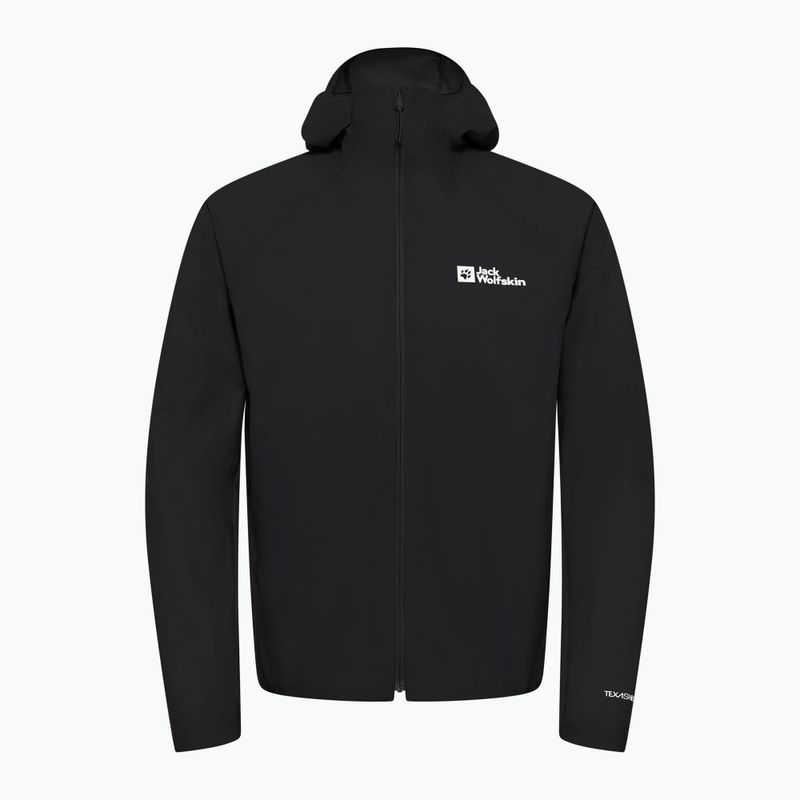 Jack Wolfskin Prelight Octa черно мъжко яке за вятър 6