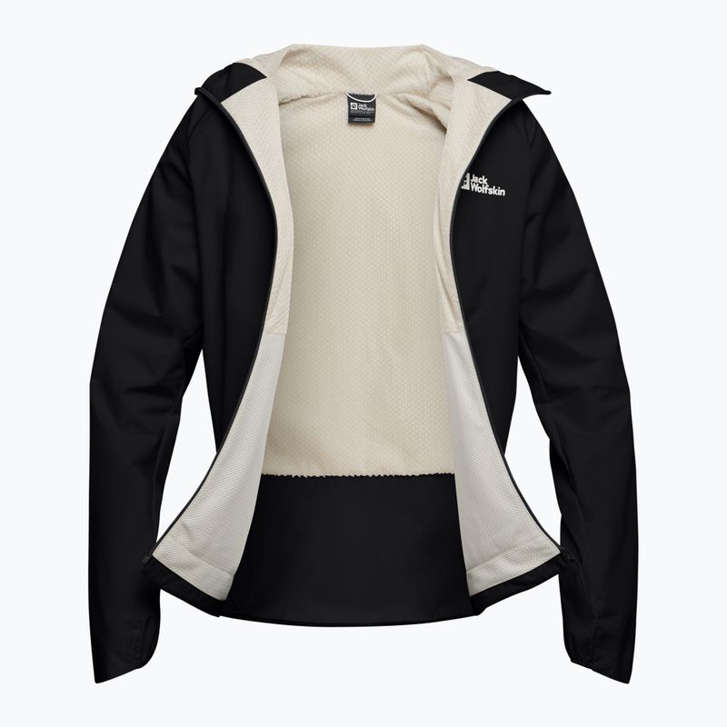 Jack Wolfskin Prelight Octa черно мъжко яке за вятър 9