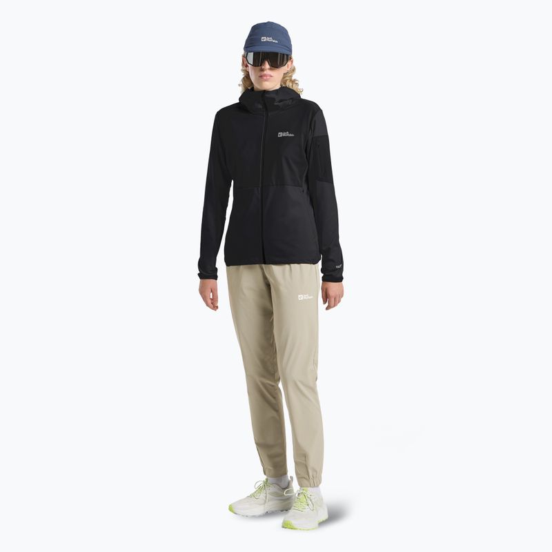 Jack Wolfskin дамска поларена жилетка Prelight Trail Hoody black 2