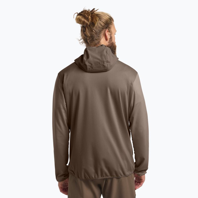 Мъжки суитшърт за трекинг Jack Wolfskin Prelight Trail Hoody cold coffee 3