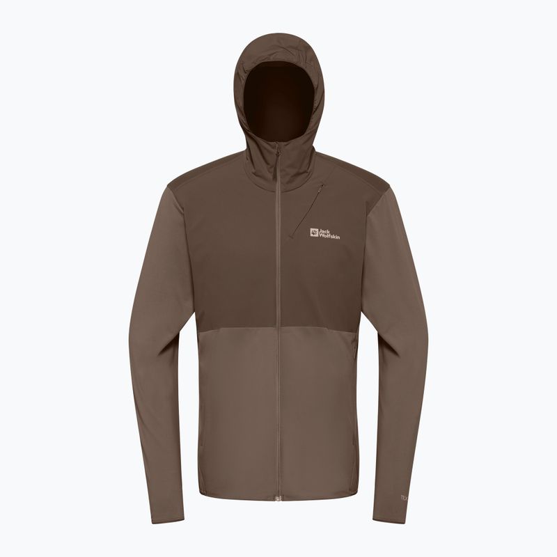 Мъжки суитшърт за трекинг Jack Wolfskin Prelight Trail Hoody cold coffee 7