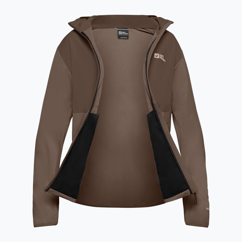 Мъжки суитшърт за трекинг Jack Wolfskin Prelight Trail Hoody cold coffee 9