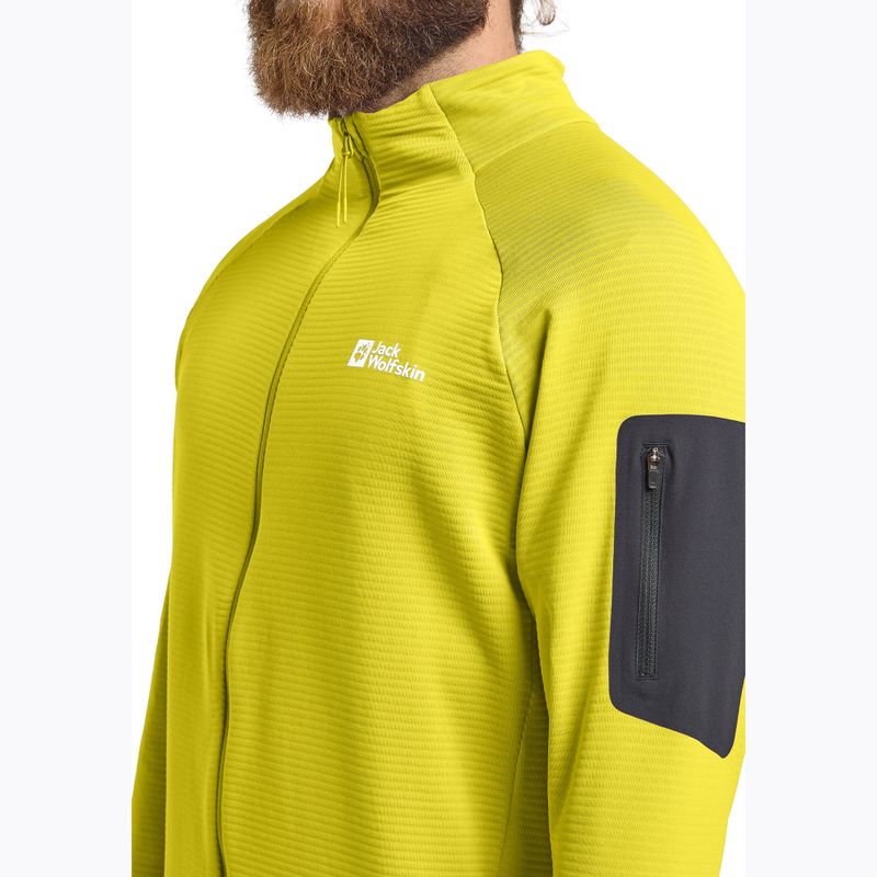 Jack Wolfskin Prelight Full Zip мъжко яке за трекинг chartreuse 4