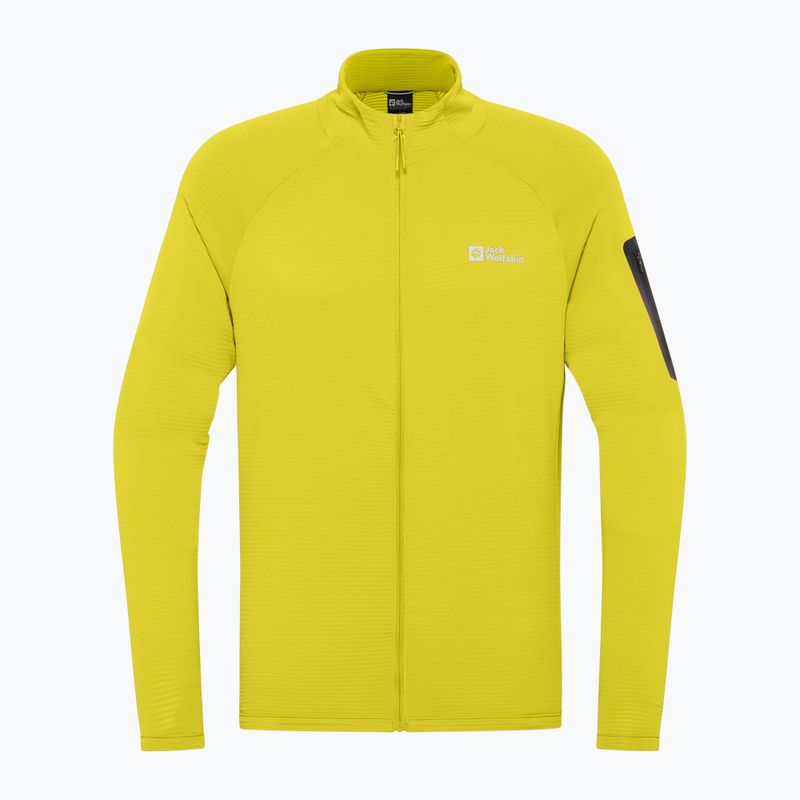 Jack Wolfskin Prelight Full Zip мъжко яке за трекинг chartreuse 7