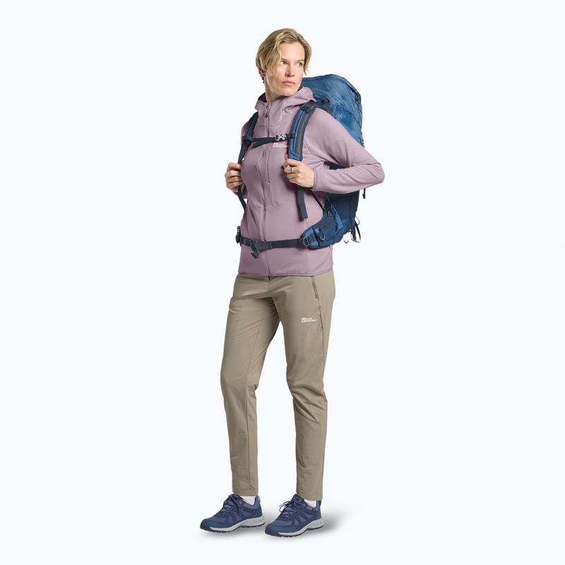 Дамски вълнен суитшърт с качулка и цип Jack Wolfskin Kolbenberg wild blossom 2
