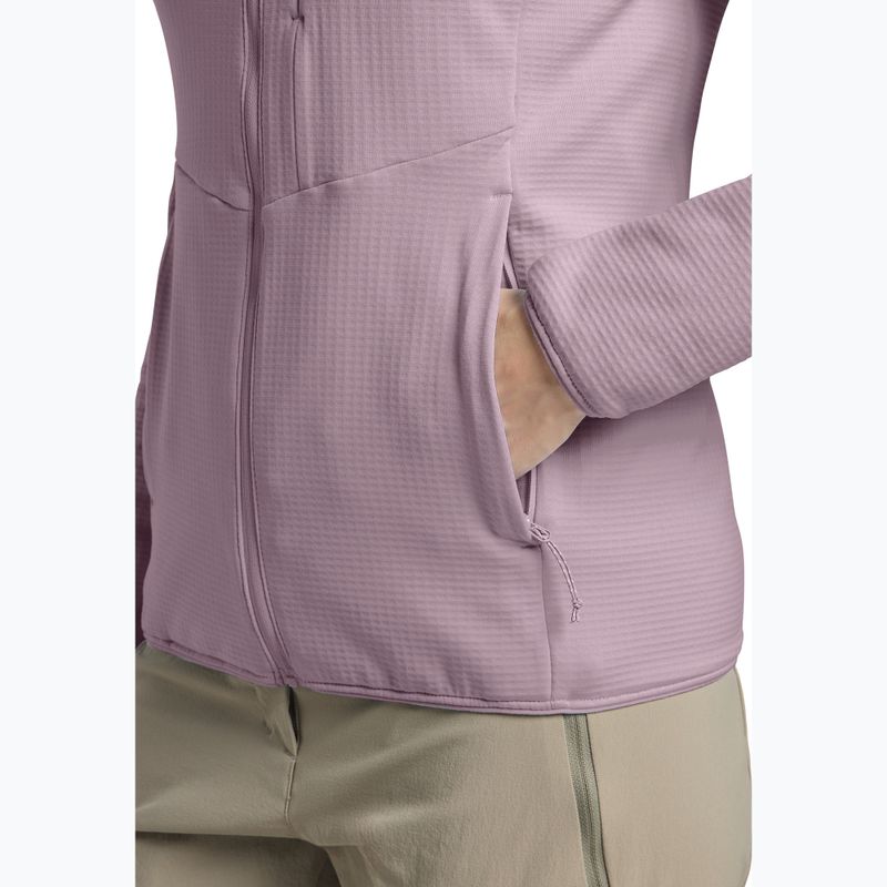 Дамски вълнен суитшърт с качулка и цип Jack Wolfskin Kolbenberg wild blossom 6