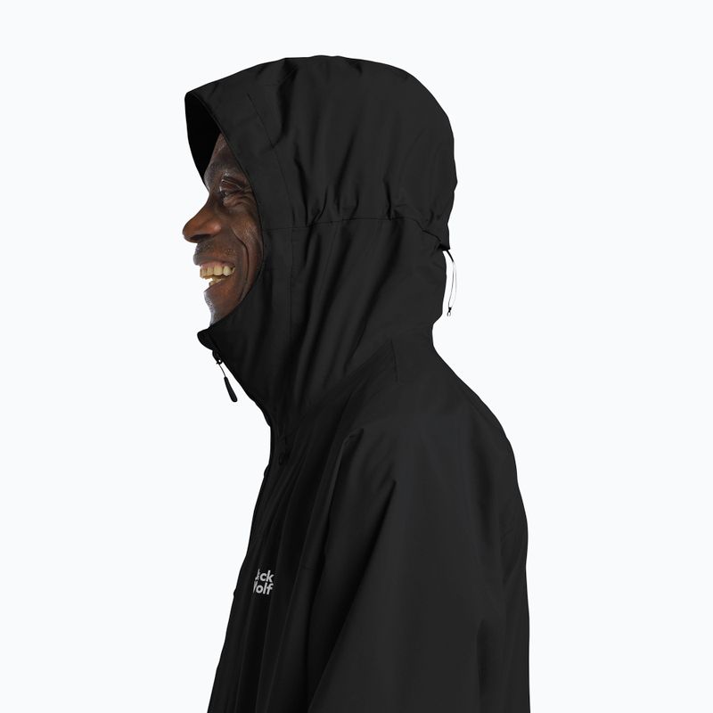 Мъжко яке за дъжд Jack Wolfskin Tempest 2l black 4