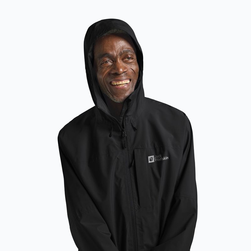 Мъжко яке за дъжд Jack Wolfskin Tempest 2l black 5