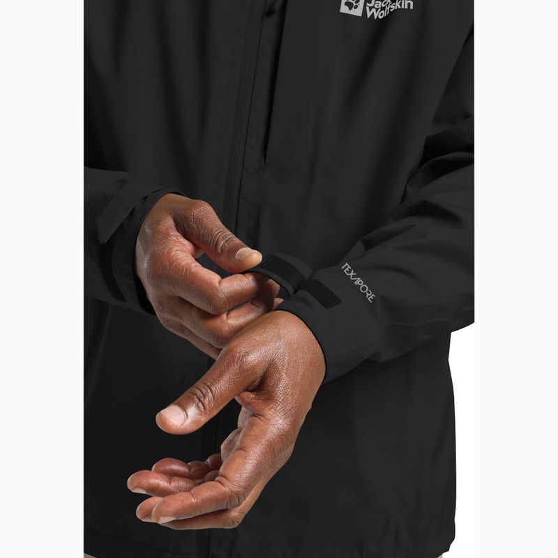 Мъжко яке за дъжд Jack Wolfskin Tempest 2l black 6