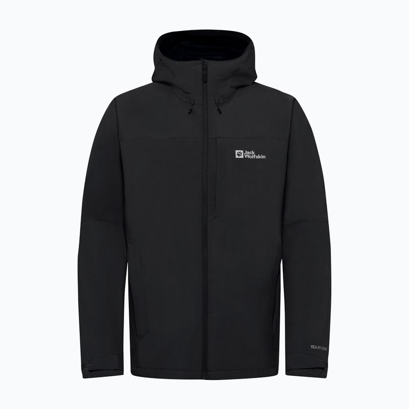 Мъжко яке за дъжд Jack Wolfskin Tempest 2l black 8