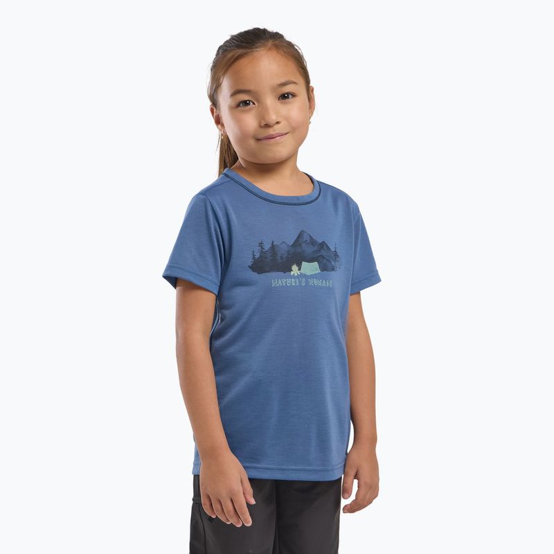 Детска тениска Jack Wolfskin Hiking Graphic T shirt evening sky