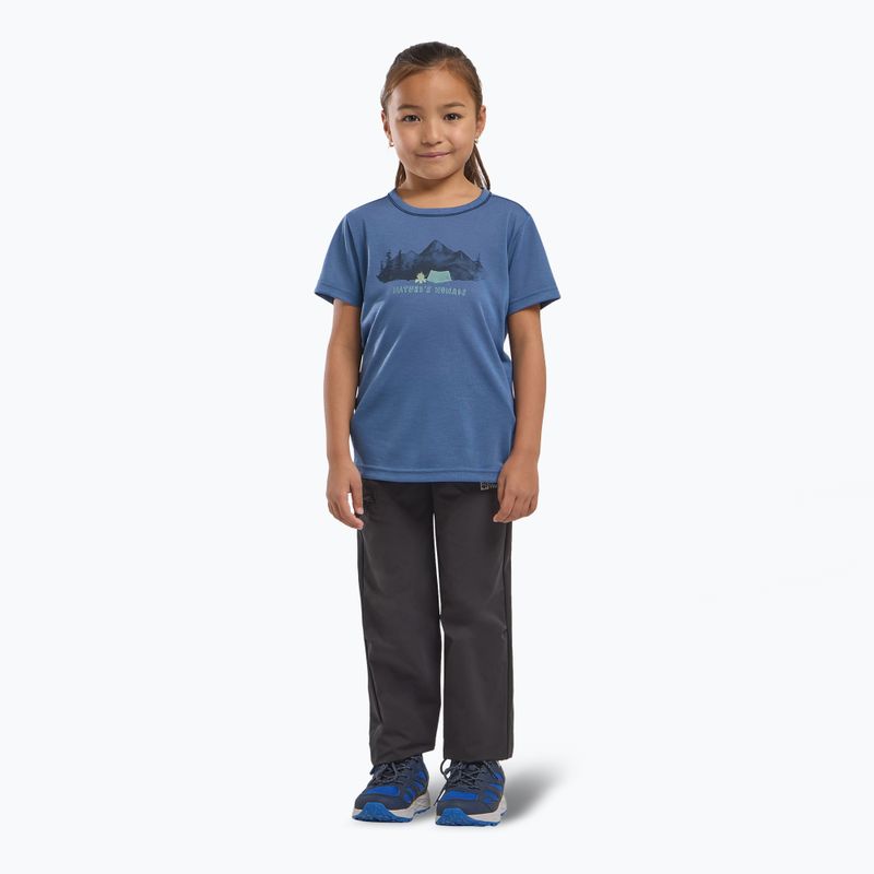 Детска тениска Jack Wolfskin Hiking Graphic T shirt evening sky 2
