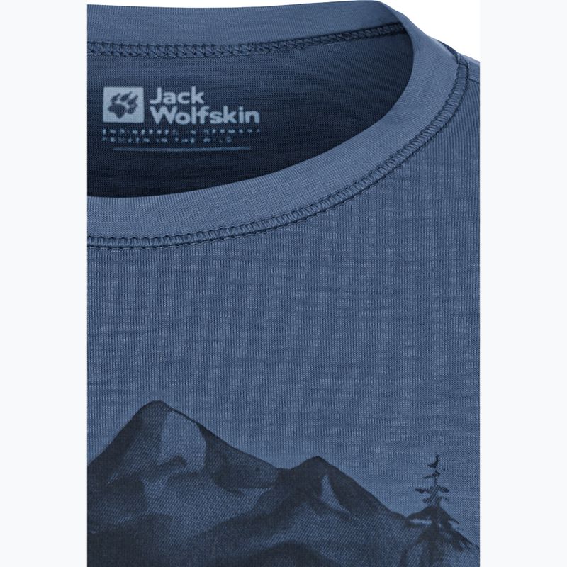 Детска тениска Jack Wolfskin Hiking Graphic T shirt evening sky 7