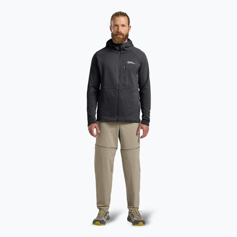 Мъжки потник с качулка и цип phantom fleece Jack Wolfskin Kolbenberg 2