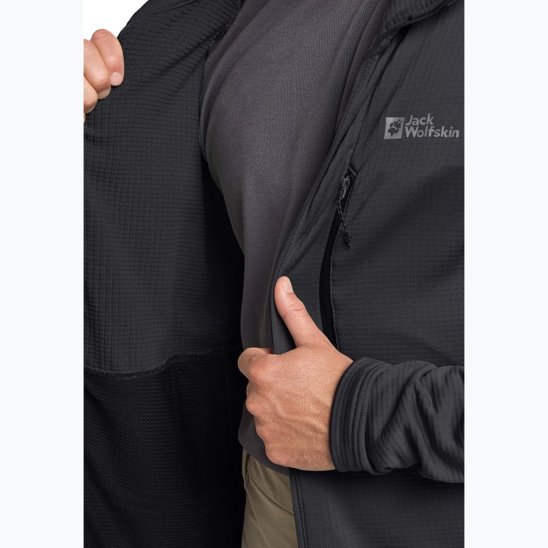 Мъжки потник с качулка и цип phantom fleece Jack Wolfskin Kolbenberg 6