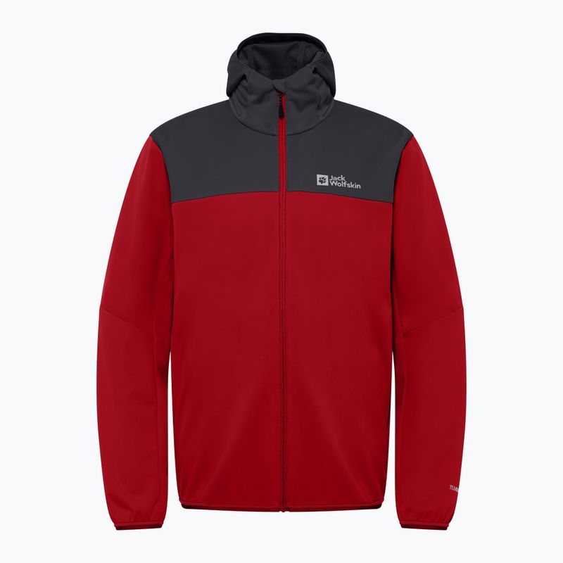 Мъжко софтшел яке Jack Wolfskin Feldberg Hoody adrenaline red 7