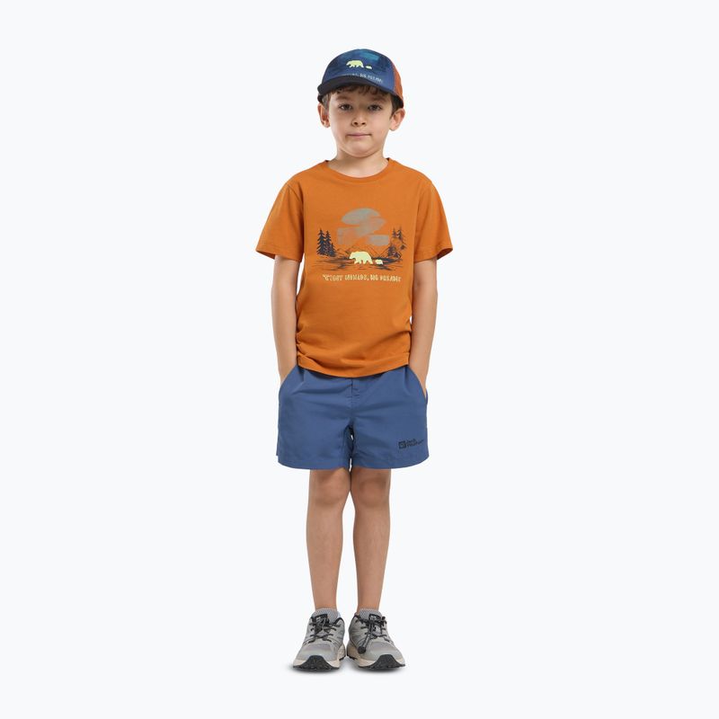 Детска тениска Jack Wolfskin Graphic Cotton T print soft amber 2