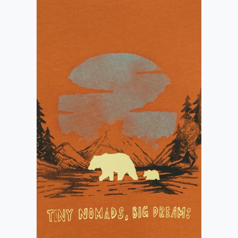 Детска тениска Jack Wolfskin Graphic Cotton T print soft amber 11