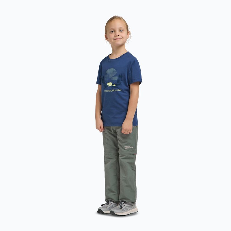 Детска тениска Jack Wolfskin Graphic Cotton T print evening sky 2