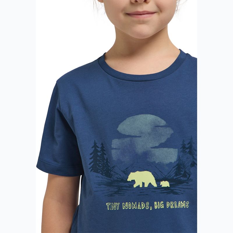 Детска тениска Jack Wolfskin Graphic Cotton T print evening sky 4