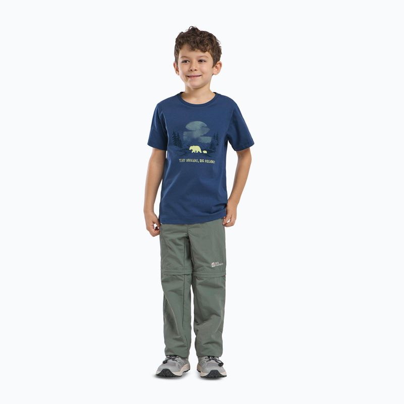 Детска тениска Jack Wolfskin Graphic Cotton T print evening sky 7
