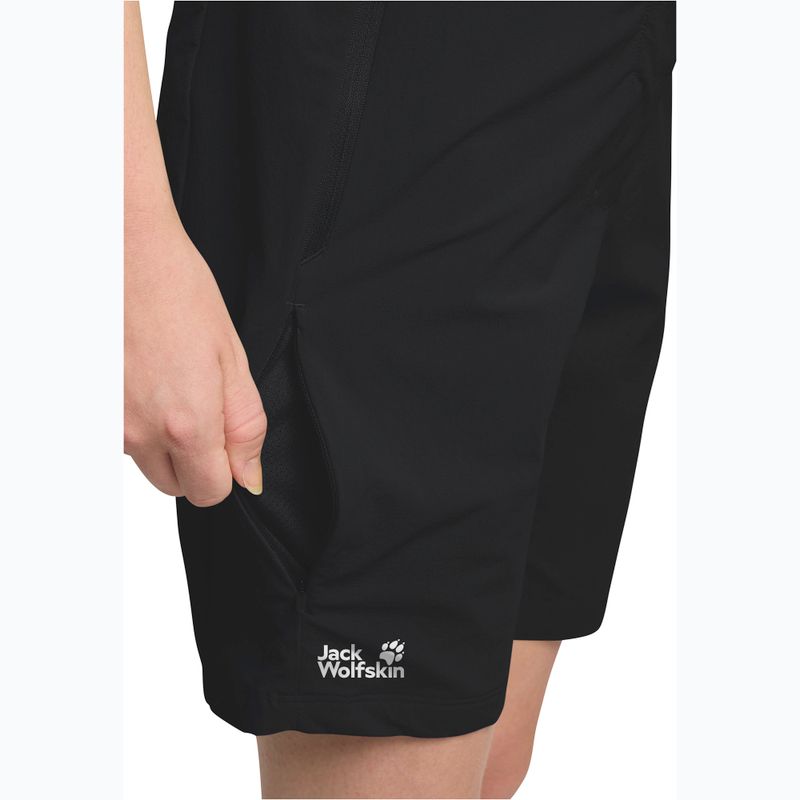 Къси панталони за трекинг Hikeout black на Jack Wolfskin за жени 6