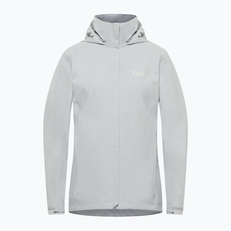 Дамско яке за дъжд Trailtime 2L Jack Wolfskin cool grey 8