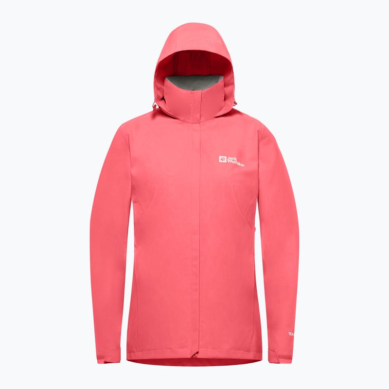 Дамско яке за дъжд Jack Wolfskin Trailtime 2L sunset coral 9