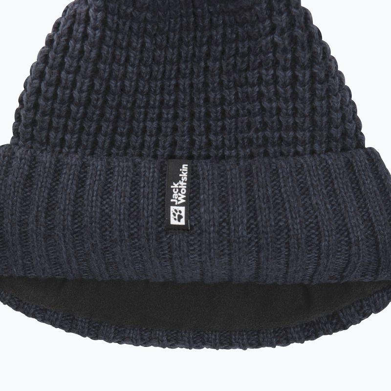 Дамска зимна шапка Jack Wolfskin Medley Knit Beanie dark navy 3