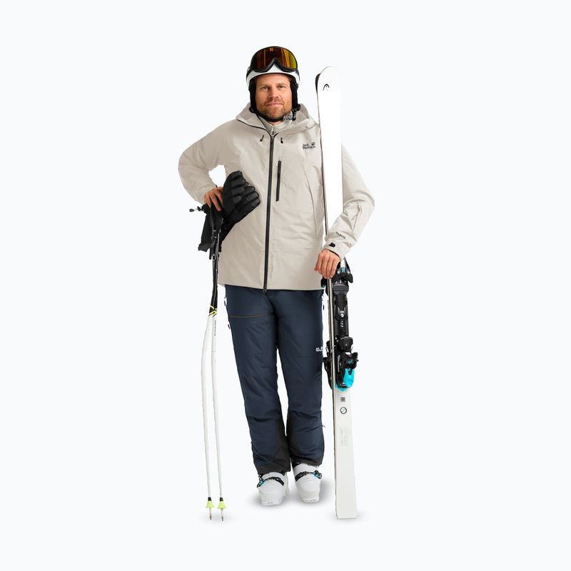 Мъжко ски яке Jack Wolfskin Flowline Pro 2L Ins pale sand 2