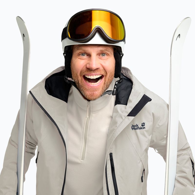 Мъжко ски яке Jack Wolfskin Flowline Pro 2L Ins pale sand 4