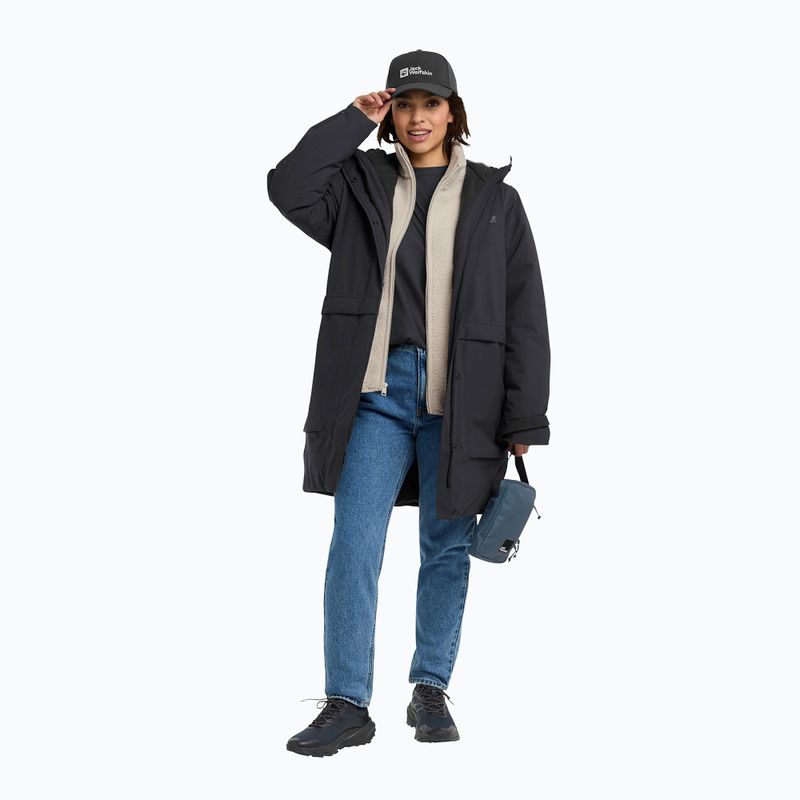 Дамско подплатено яке Jack Wolfskin Wintertide black 2