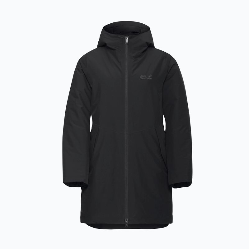 Дамско топло яке Jack Wolfskin Frost Haven черно 7