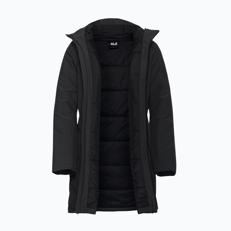 Дамско топло яке Jack Wolfskin Frost Haven черно 9