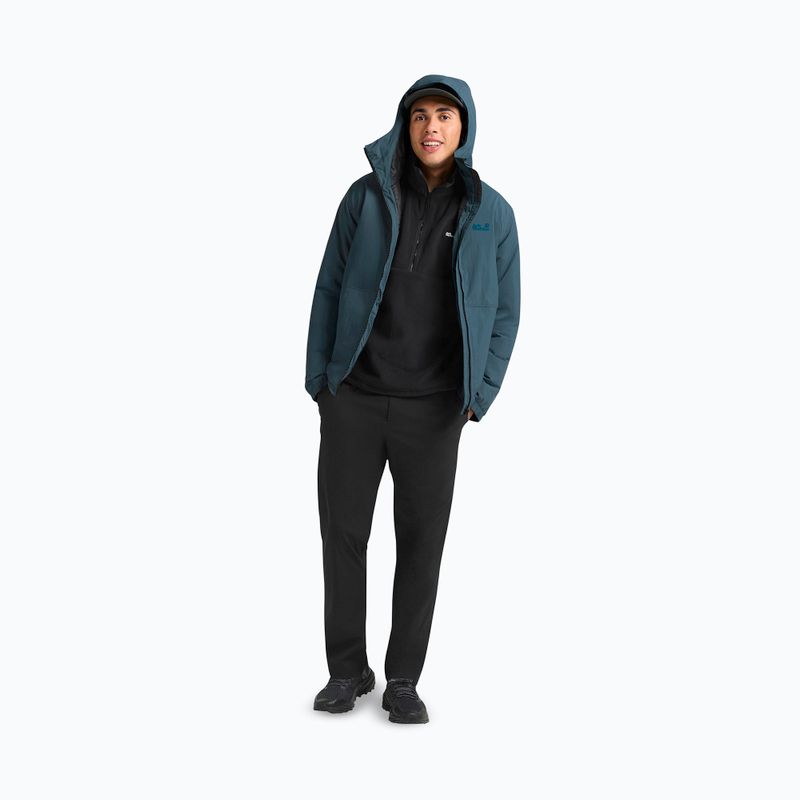 Мъжко яке за дъжд Jack Wolfskin Pamir aluminium blue 2