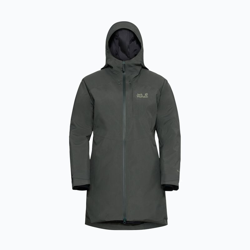 Дамско пухено яке Jack Wolfskin Icecape 2L Down Ins Rds slate green 7