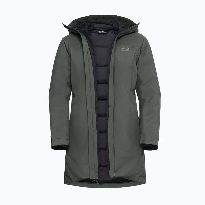 Дамско яке за дъжд Jack Wolfskin Icecape 2L Down Ins Rds slate green 9