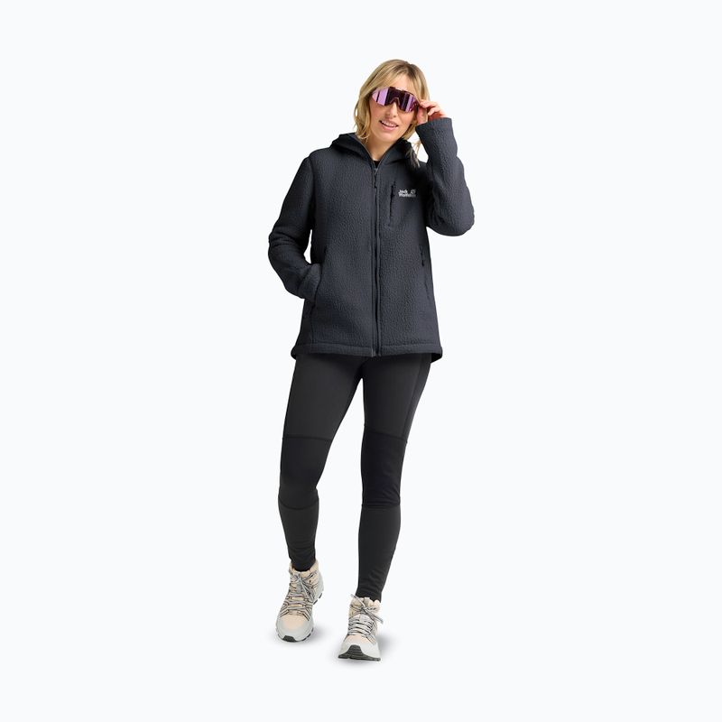 Дамски суитшърт от полар Jack Wolfskin Cradle Mountain Pile Full Zip Phantom 2